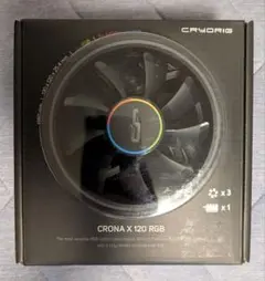 CRYORIG PWM対応120mm角RGBファン 3個セット