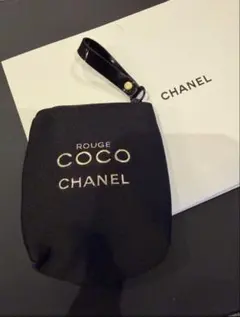 CHANEL ROUGE COCO ミニポーチ 黒　シャネル