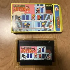 ファミコンソフト　ELEVATOR ACTION (TAITO)