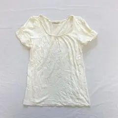 OLIVE des OLIVE 半袖Tシャツ オフホワイト レースネックのサムネイル