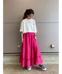スカラップレーススカート
