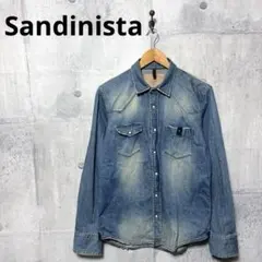 Sandinista サンディニスタ メンズ 長袖デニムシャツ Mのサムネイル