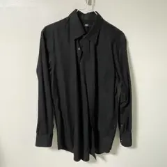 り*様 UNIQLO長袖ワイシャツ M ブラック