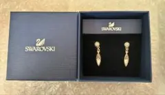Swarovski シルバー ドロップ型ピアス スワロフスキー レア商品