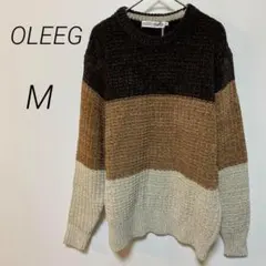 OLEEG オリーグ　メンズセーター　ニット　chiff-on-warm M