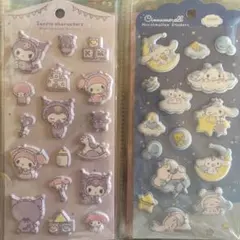 Sanrio クロミマイメロ＆シナモロール　マシュマロステッカーセット