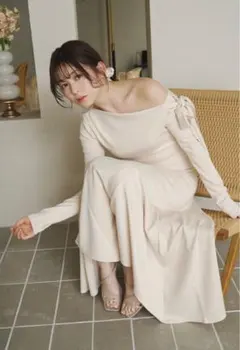 one shoulder ribbon dress NOTRE émor