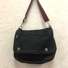 Lacoste ラコステ　ナイロンショルダーバッグ ブラック