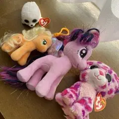 tyぬいぐるみ マスコット ４個まとめ売りユニコーン