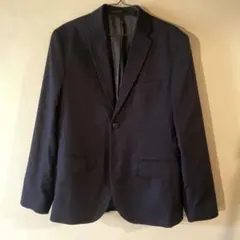 H&M スリムフィット テーラードジャケット ネイビー