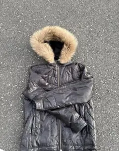 ファー付きダウン 短丈
