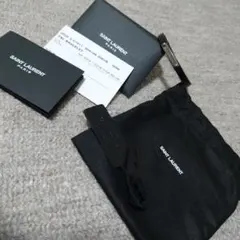 サンローラン☆Saint Laurent☆IDプレートレザーブレス