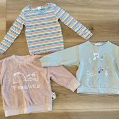 100㎝ 長袖トップス トレーナー スパンコールNEXT global work