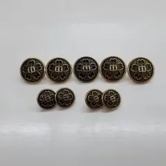 【新品】 詰襟学生服 ボタン １着分（裏ボタンなし）