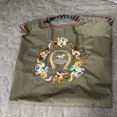GUAN&BALL 馬刺繍 サイズMトートバッグ グレー