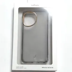 ❀ salisty iPhone 15/14/13用ケース チャコールブラック