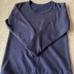 ネイビー フリース裏地 インナーシャツ