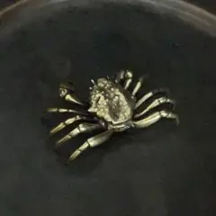 142 真鍮 置物 カニ かに ビンテージ 風水 開運 金運 グッズ リアル