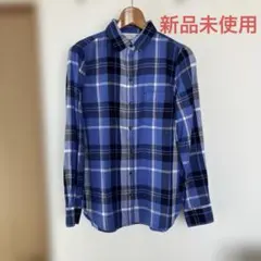 【最終値下げ】Old Navy 青系チェックシャツ　新品未使用