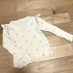 バースデイ ママラク 花柄 リブカットソー チューリップ