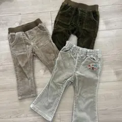 ミキハウス　コーデュロイ 長ズボン3点セット