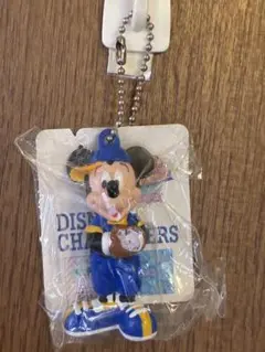 【レトロ】 ミッキーマウス アメリカンフットボール ストラップ キーホルダー