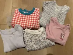 90カットソー、トレーナー、ワンピースセット