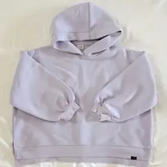 TIGORA　ライトパープル　 フード付きパーカー バルーンスリーブ