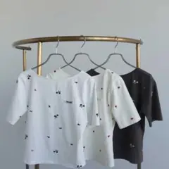 【COCO DEAL】エンブロイダリーロゴTシャツ