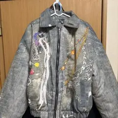 あ*様 ✨h.ANARCHY ✨ジップアップ ブルゾン ペイント柄✨レア 
