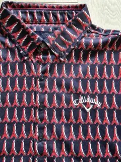 Callaway 幾何学模様 シャツ Lサイズ