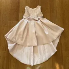 ピンク ハイロー ドレス リボン付き