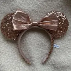 ディズニー カチューシャ ピンク ラメ