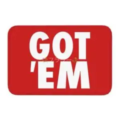 GOT'EM jordan マット キッチン カーペット ラグ 玄関 レッド