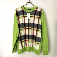 【新品未使用】マンシングウェア ゴルフウェア セーター タグ付き ライトグリーン