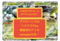 ym(6)1月末まで限定＂ワンコインデッキ＂マスカーニャex構築済みデッキ