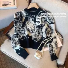 大人気！ラスト一点！花柄ココニット