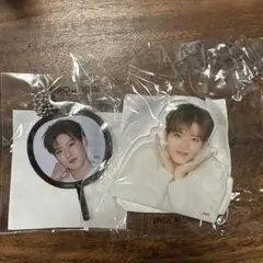 treasure カプセルトイ クリップ うちわ　ジュンギュ