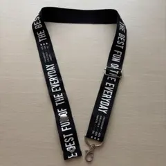 ロゴ入り ショルダーバッグストラップ ブラック