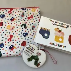はらぺこあおむし ハローキティ ポーチ ミニアルバム キーホルダー