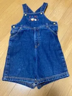 ミキハウス　オーバーオール　デニム　サロペット　80