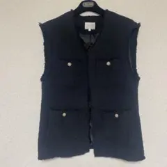 グローブ　grove ブラックノースリーブベスト　Lサイズ