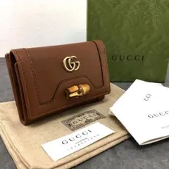 未使用 GUCCI コンパクト財布 658633 ダイアナ バンブー 178