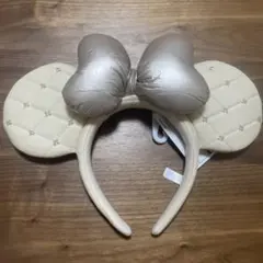 ディズニー ミニーカチューシャ アイボリー