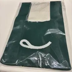 SnowMan 不二家　ニットトートバッグ　（スマイルマーク）　緑　グリーン
