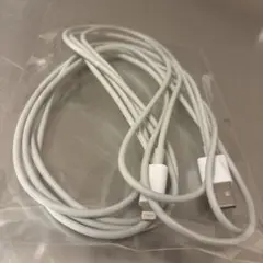 充電ケーブル　usb to lightningコード　グレー