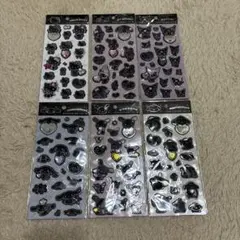 【正規品】サンリオ モノクロシリーズ キラキララインストーンシール 6種セット