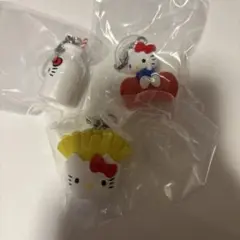 ハローキティ　アメリカンデザインめじるしアクセサリー　ポテト　ミルク　リボン