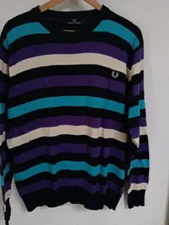 FRED PERRY マルチボーダー ニット セーターのサムネイル
