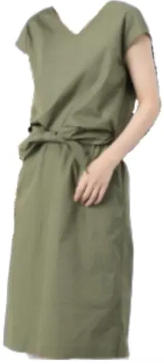 SIMPLICITE シンプリシテェ ワンピース カーキ